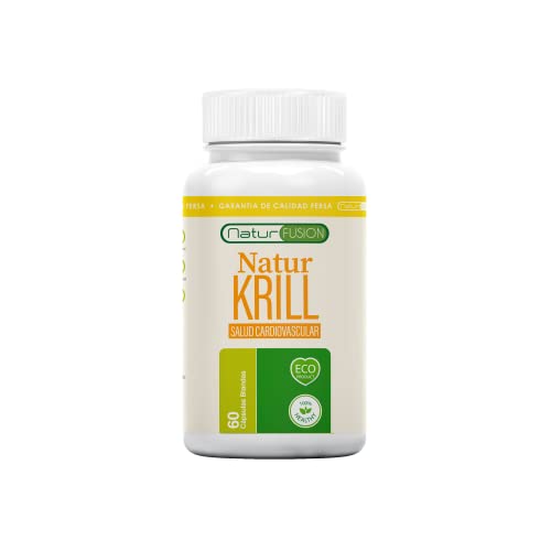 Único Aceite de Krill Puro + EPA/DHA + Astaxantina Bioasimilado | Regula los niveles de colesterol y triglicéridos | Acción cardio-protectora, antioxidante y antiinflamatoria | 60 cápsulas blandas.