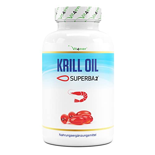 Aceite de Krill - 120 Cápsulas - Premium: Aceite de Krill Antártico Superba - Rico en EPA + DHA + Astaxantina + Fosfolípidos + Ácidos grasos Omega 3 - De cultivo sostenible.