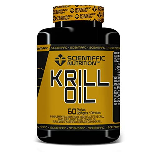 Scientiffic Nutrition - Krill Oil NKO, Aceite de Krill Antártico, Contiene Ácidos Grasos Omega 3 y 6, Gran Poder Antioxidante y Antiinflamatorio - 60 perlas