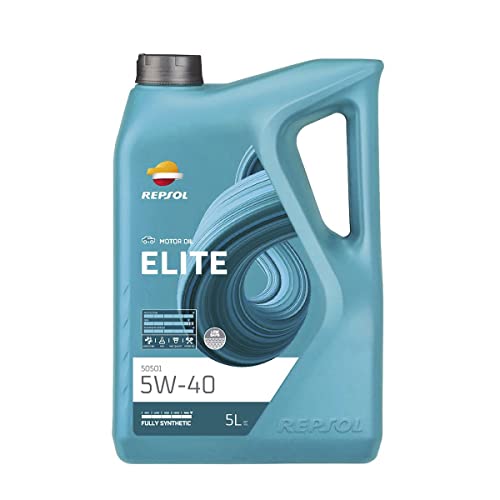 REPSOL aceite lubricante sintético para coche ELITE 50501 5W-40 5L